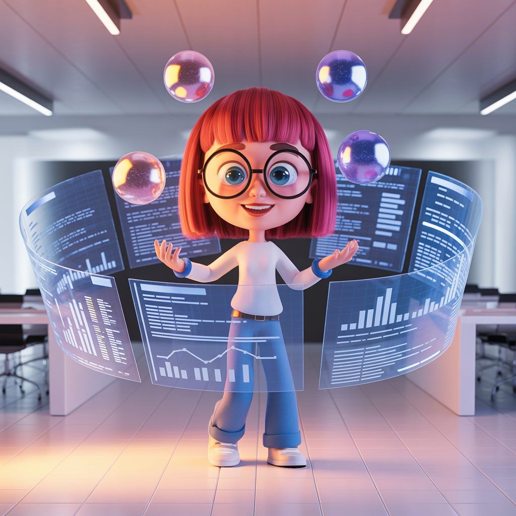 Analyst using AI dashboards to accelerate research and analysis